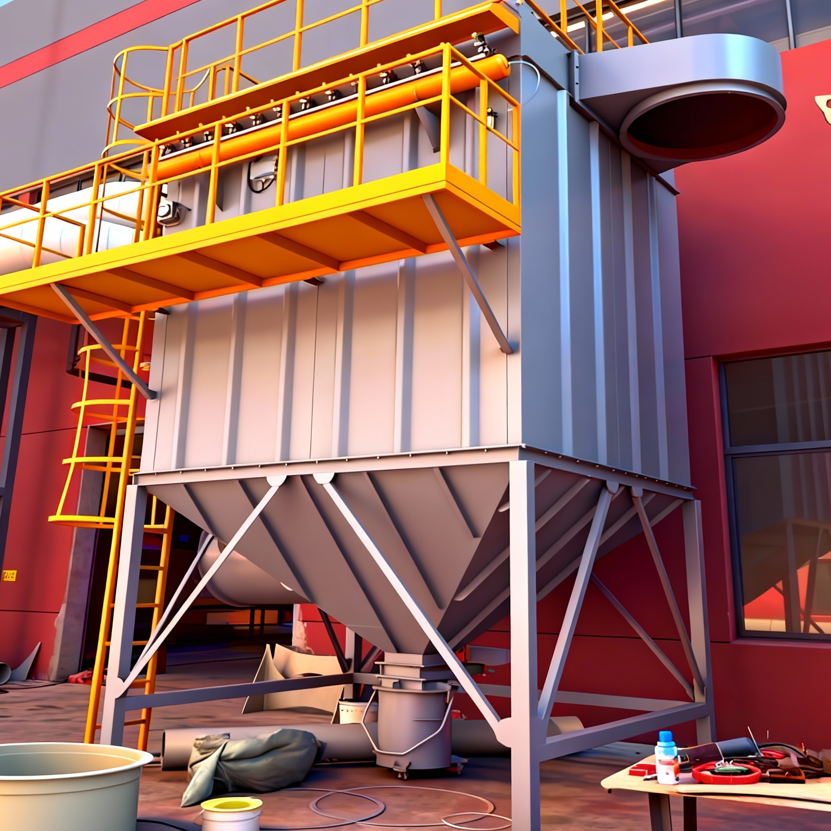 塑烧板除尘器清灰系统设计与运行参数控制要点