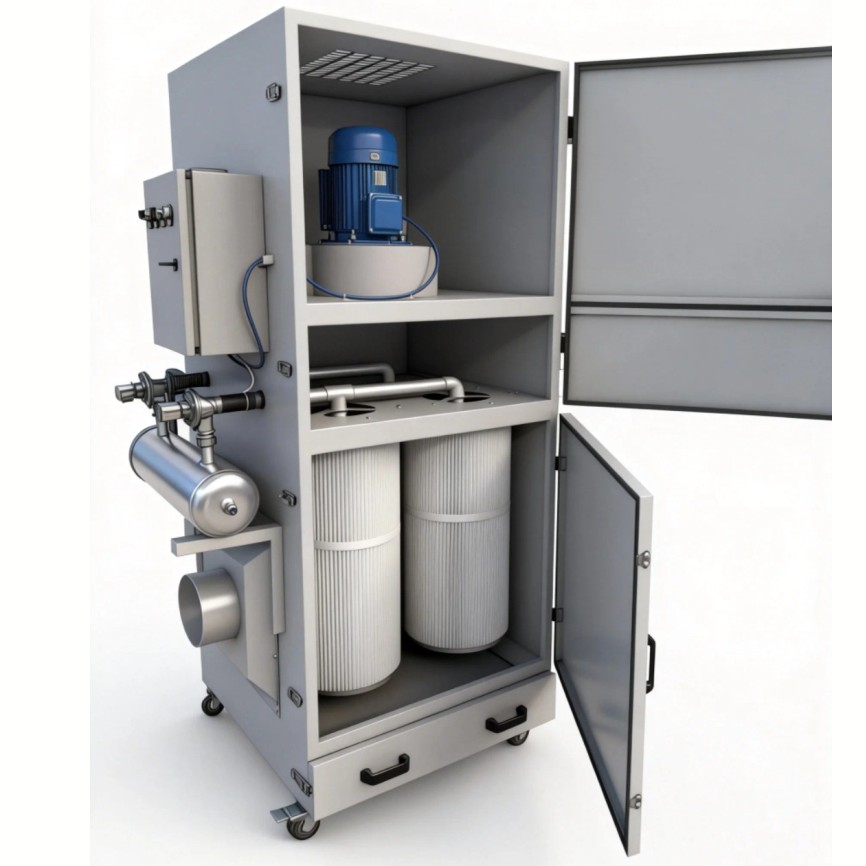 可移动滤筒除尘器在陶瓷粉尘治理中的应用