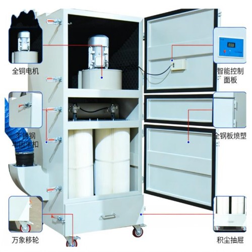 处理焊接烟尘、等离子切割烟雾、金属打磨 / 抛光粉尘，适配车间多工位的工业吸尘器