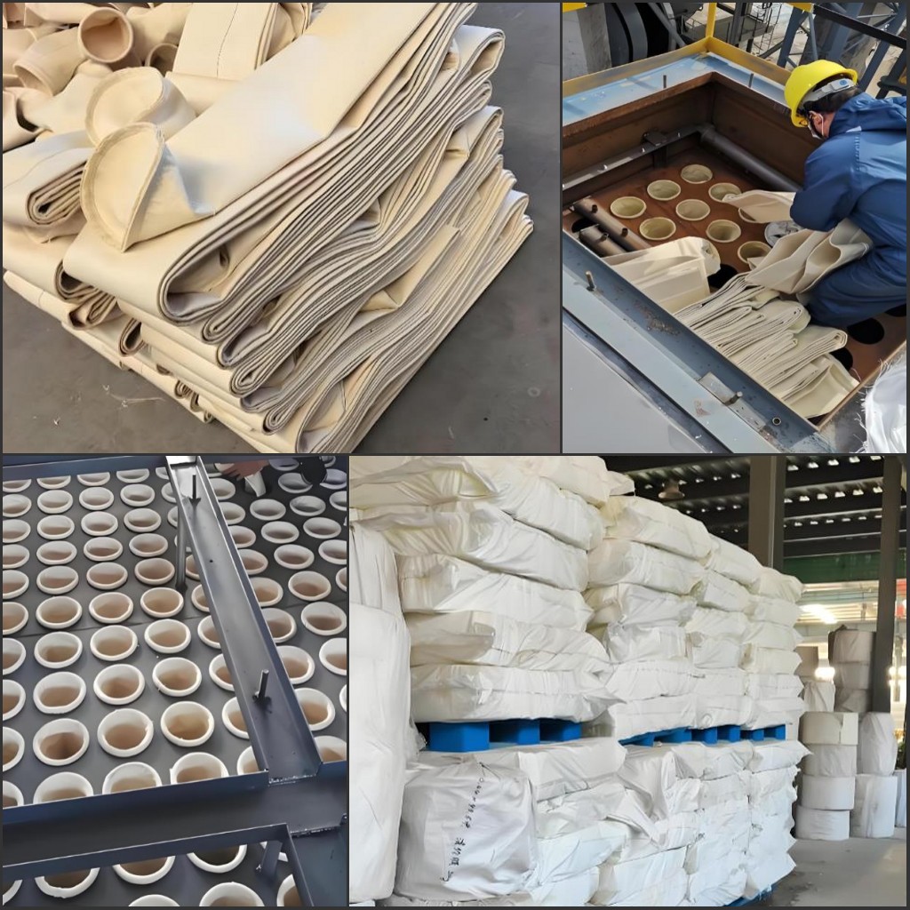 沥青搅拌站除尘滤袋烧袋怎么办？选对耐温材质是根本解决方案